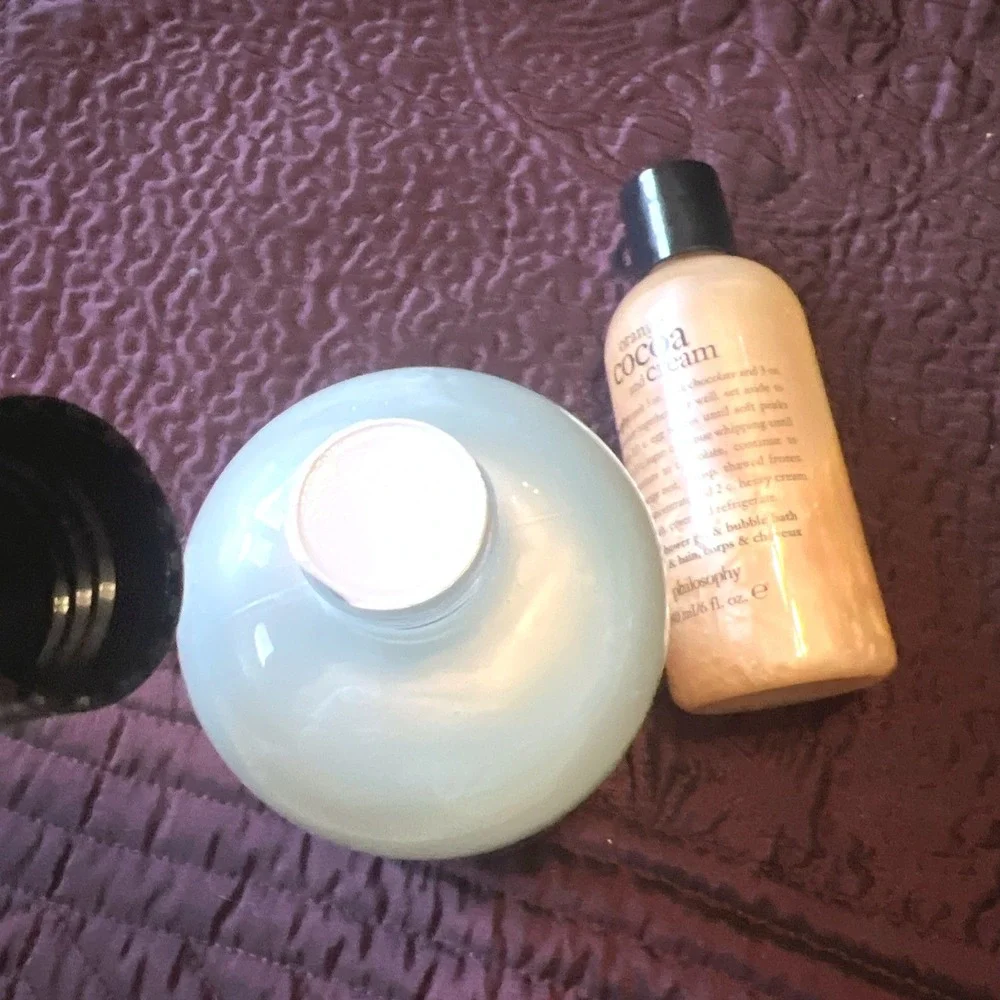 Lot Of 2 Philosophy‎ Skating Snow Shampoo Bath & Shower Gel Cocoa Cream New